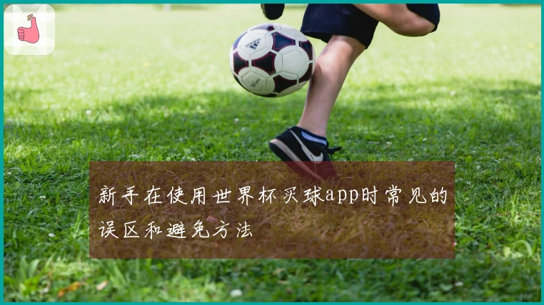 新手在使用世界杯买球app时常见的误区和避免方法